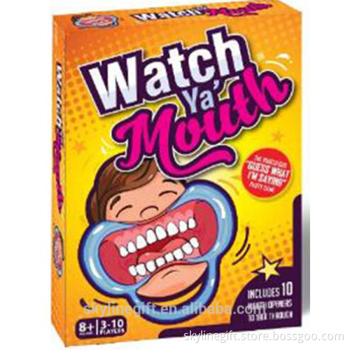 Watch Ya' Mouth Family Edition, Mouth Guard Party Game,Speak Out Game Party Game for hollewen